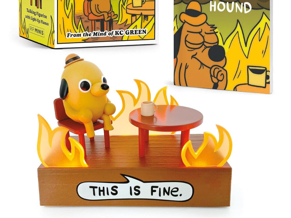 This Is Fine Talking Figurine